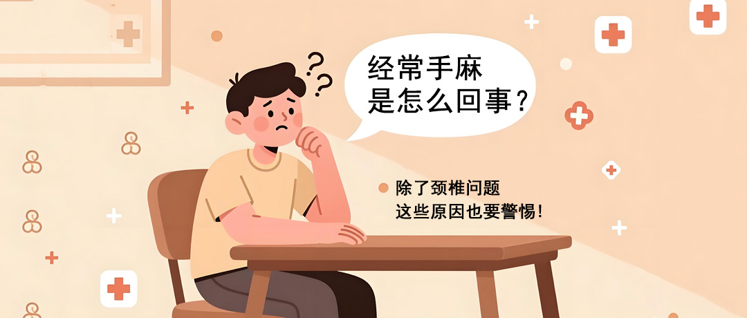 经常手麻是怎么回事?除了颈椎问题，这些原因也要警惕